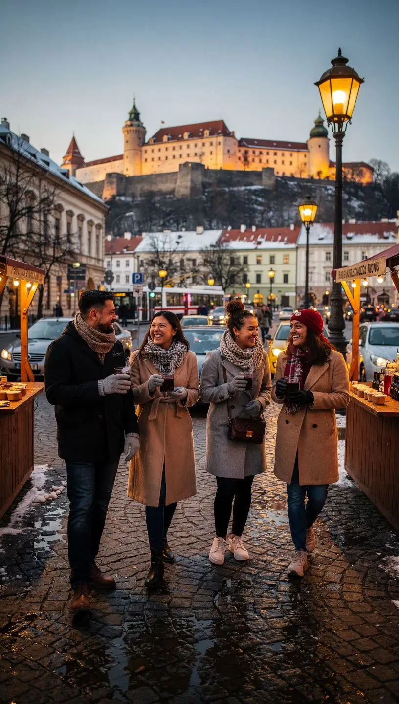 Detail zimnej turistickej mapy s vyznačenými sezónnymi trasami a atrakciami.